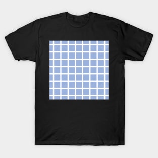 Retro style sky blue check 2 T-Shirt